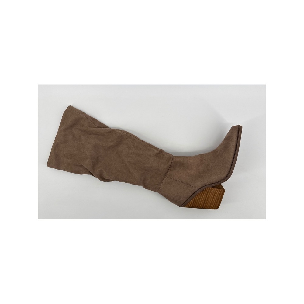 Charles by Charles David Womens Taupe Brown Pointed Toe Block Heel Boots 5M